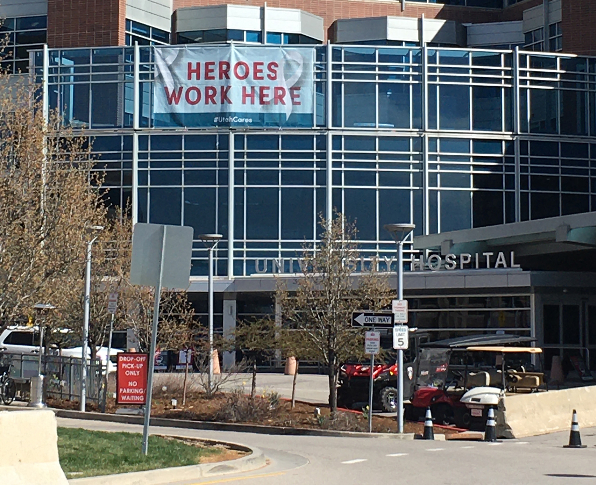 University of Utah Hospital, April 7, 2020